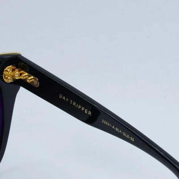 NEW DITA DAY-TRIPPER-22031-A-BLK-GLD-55-Z SUNGLASSES - Picture 7 of 13